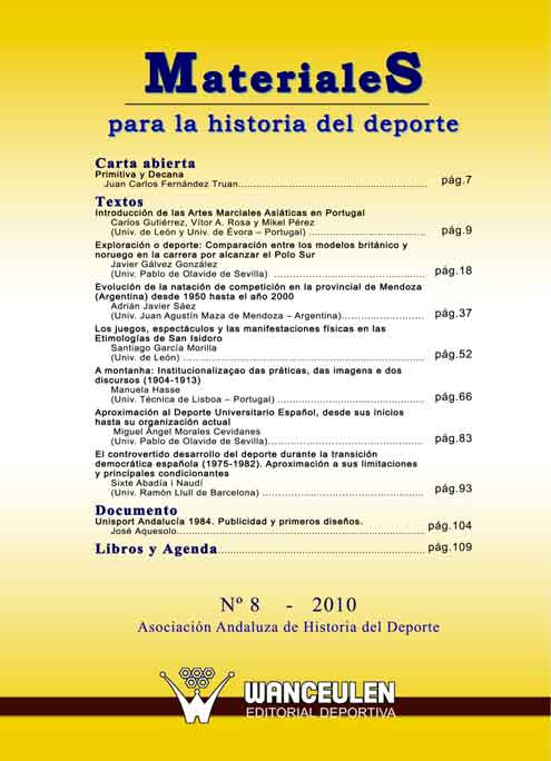 [1887958610] MATERIALES PARA LA HISTORIA DEL DEPORTE 10