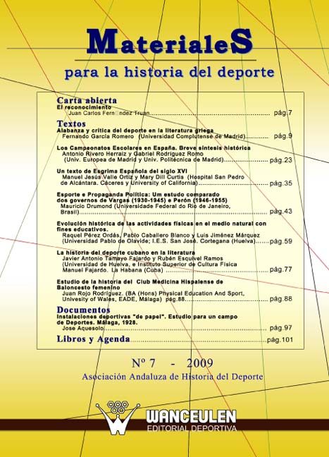 [1887958607] MATERIALES PARA LA HISTORIA DEL DEPORTE 7